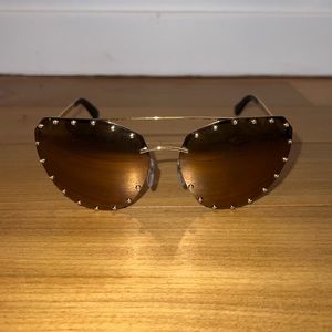 Louis Vuitton Gold The Party Cat Eye Sunglasses